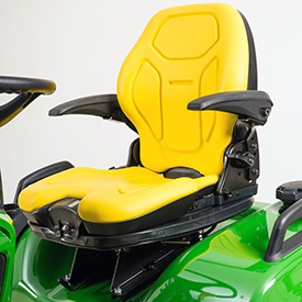 John Deere Riding Mowers | New air-ride seat for X700 Signature Series Tractors