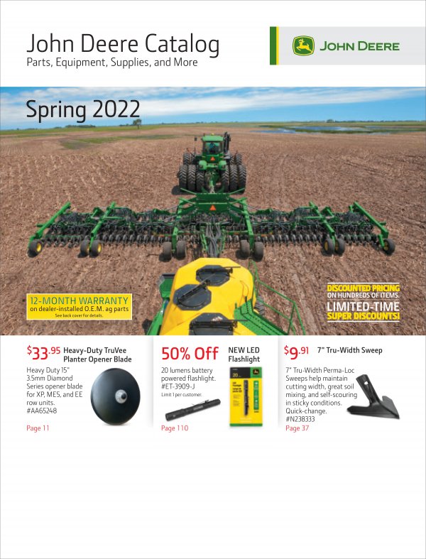 John Deere Parts Catalog | Spring 2022