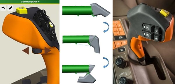 John Deere S7 Series Combine multifunction_lever_control_spout